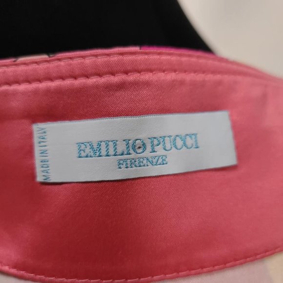 Emilio Pucci Pink Orange Foliage Skirt - Picture 7 of 13